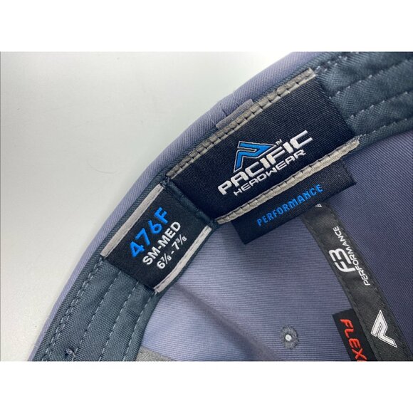 Yale Bulldogs Gray Cap Hat Flex-Fit S-M Stretch 476F NCAA Pacific Headwear - Picture 9 of 9